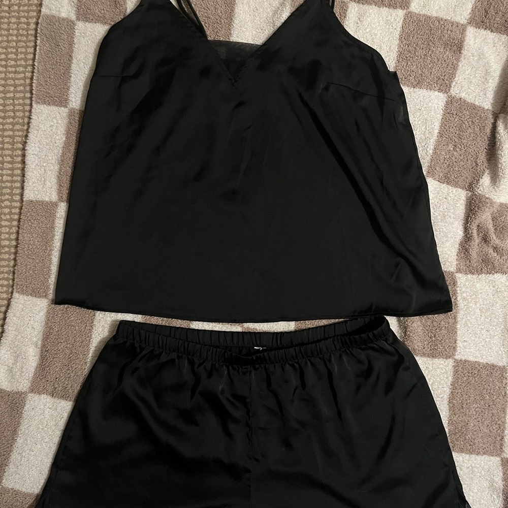Stars Above Black Women's Pajama Set